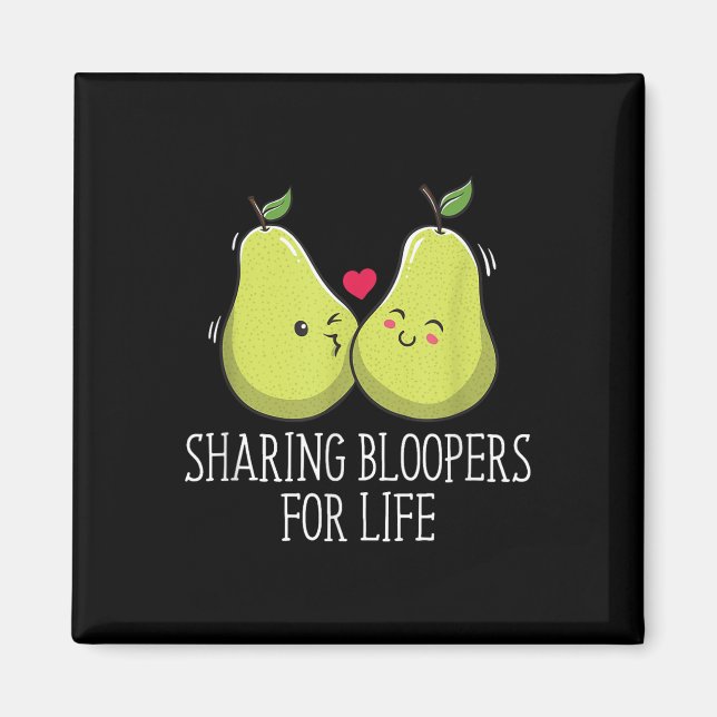 Imán Compartir Bloopers Para Boda De Vida Divertida Nov (Frente)