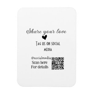 Imán Compartir el análisis de amor código QR agregar de