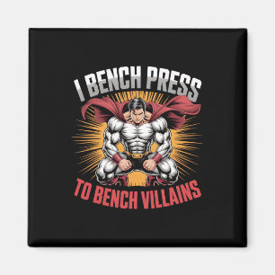 Imán Comparto Prensa Con Bench Villains Hero Gym Mem