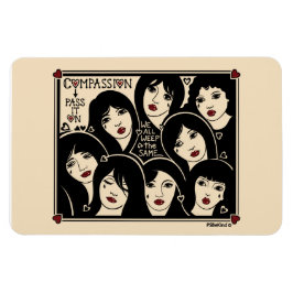 Imán Compasión Pásenla En El Magnet Flexible 6"x4"