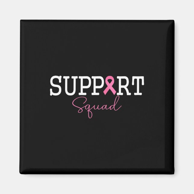 Imán Compatibilidad Con El Tee De Cinta Rosa Squad Para (Frente)