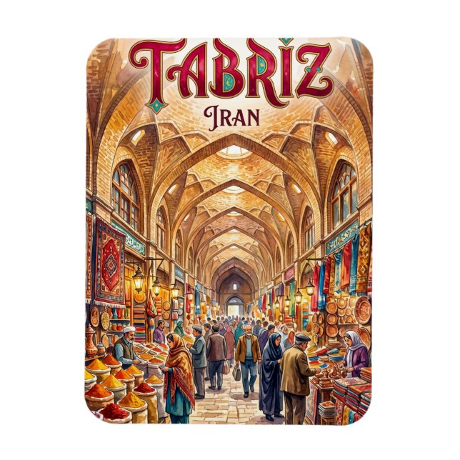 Imán Complejo del Bazar Histórico de Tabriz Irán (Vertical)
