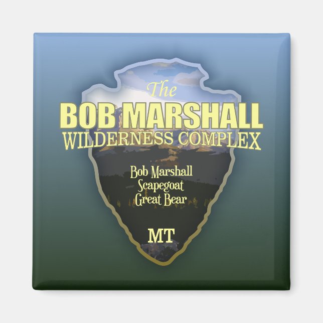Imán Complejo Wilderness Bob Marshall (punta de flecha) (Frente)