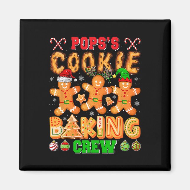 Imán Cómplice de galletas de Navidad de los papás (Frente)
