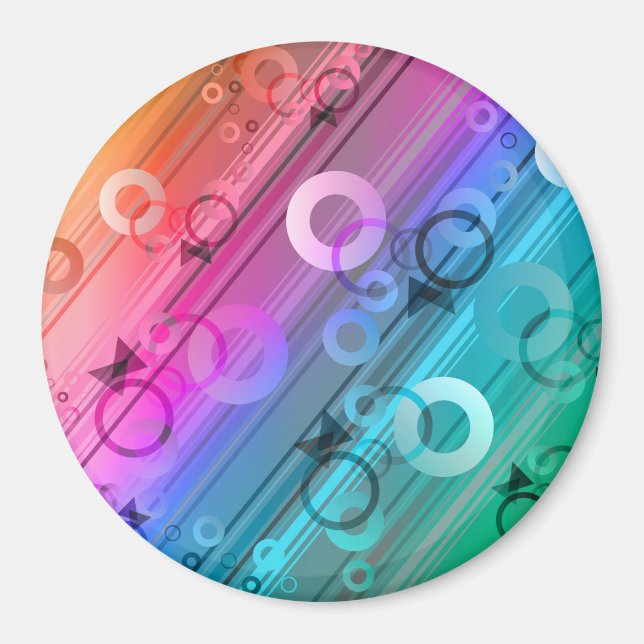 Imán Composición abstracta (Frente)