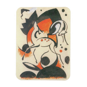 Imán Composición con dos ciervos por Franz Marc