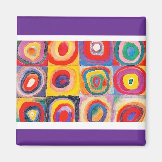 Imán Composición concéntrica, Kandinsky (Frente)