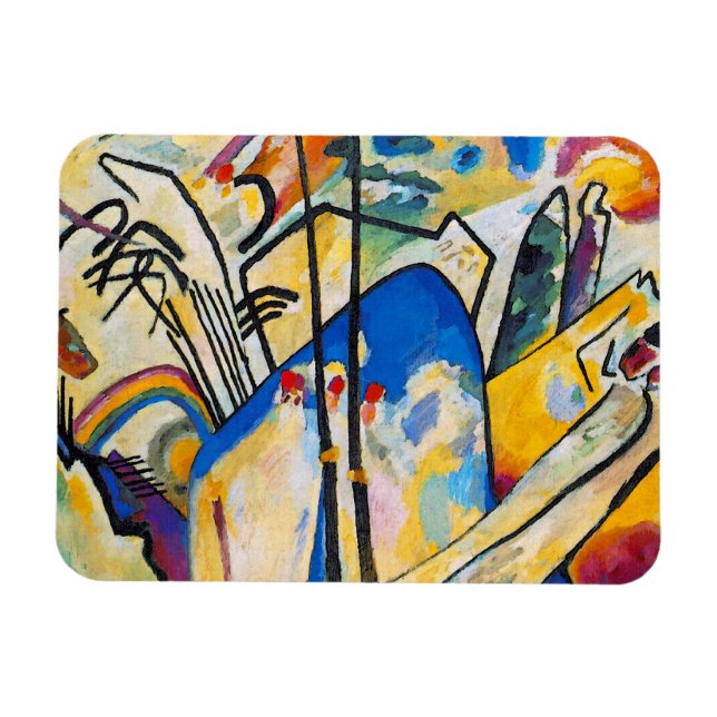 Imán Composición cuatro de Wassily Kandinsky - arte (Horizontal)