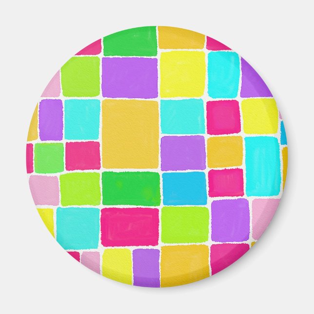 Imán Composición de acuarela (Frente)