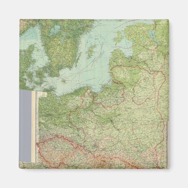 Imán Composición de Europa Central (Frente)