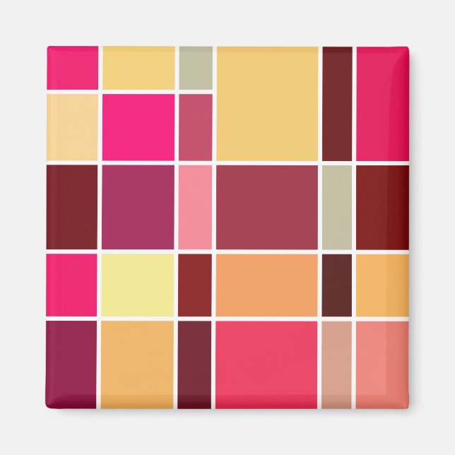 Imán Composición de resumen de color (Frente)