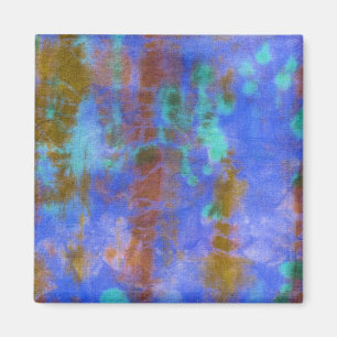 Imán Composición de tye dye #9 por Michael Moffa