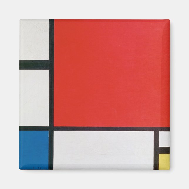 Imán Composición II en rojo, azul y amarillo, Kandinsky (Frente)