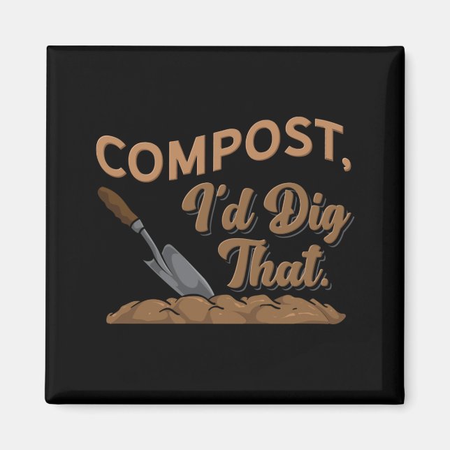 Imán Compost de jardinería (Frente)