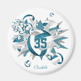 Imán comprar 1 o para estrellas de voleibol gris verde 