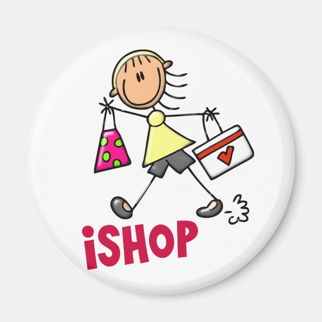 Imán COMPRAR Camisetas y regalos con la figura del palo (Frente)