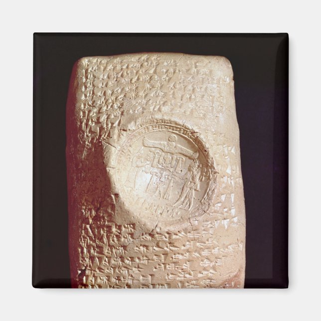 Imán Comprimido con inscripción cuneiforme (Frente)