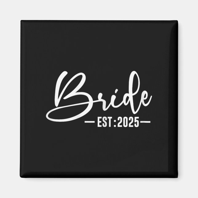 Imán Compromiso Boda Bride Y Groom Bride Groom Bri (Frente)