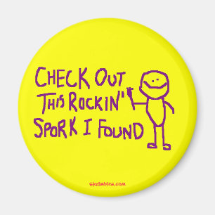 Imán Compruebe hacia fuera este Rockin Spork que