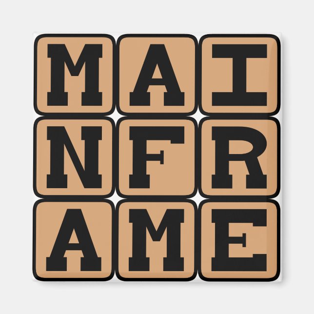 Imán Computadora de mainframe, grande (Frente)