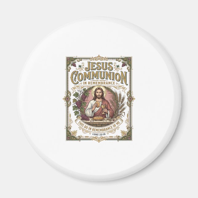Imán Comunión de Jesús Comunión de Jesús Fe Cristiana V (Frente)
