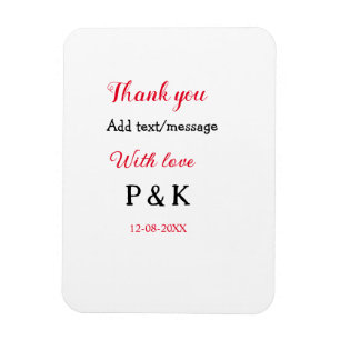 Imán Con amor agregar carta de nombre de pareja gracias