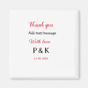 Imán Con amor agregar carta de nombre de pareja gracias