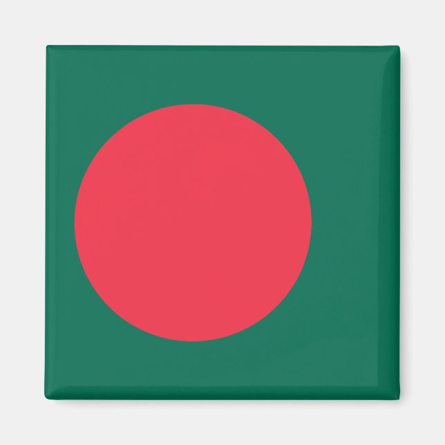 Imán con bandera de Bangladesh (Frente)