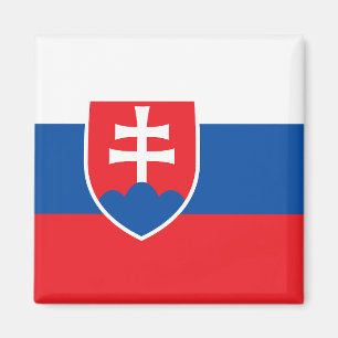 Imán con bandera de Eslovaquia