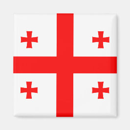 Imán con bandera de Georgia