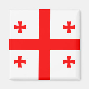 Imán con bandera de Georgia