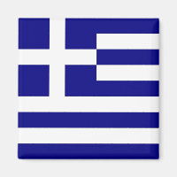 Imán con bandera de Grecia