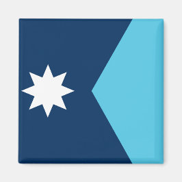 Imán con Bandera de Minnesota, EE. UU.