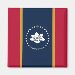Imán con Bandera de Mississippi