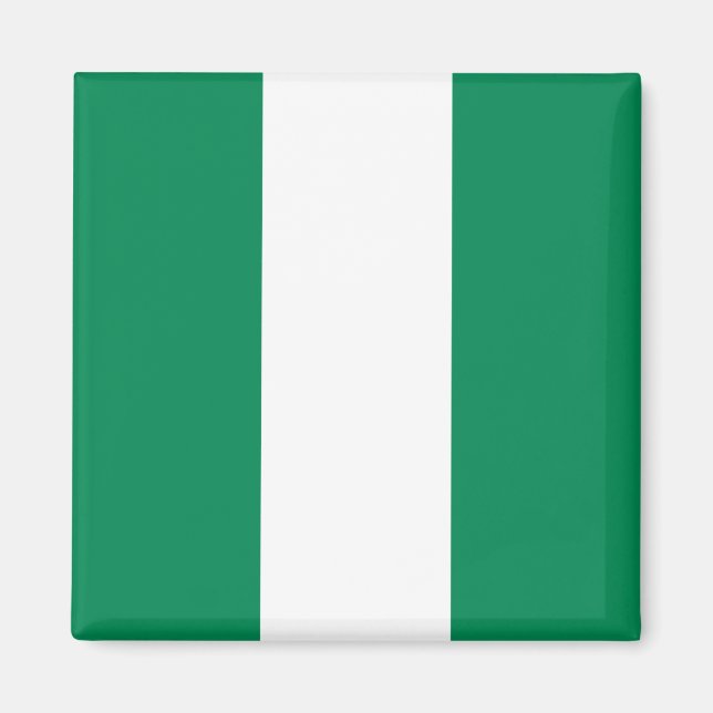 Imán con bandera de Nigeria (Frente)