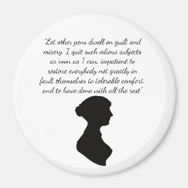Imán con cita de Jane Austen
