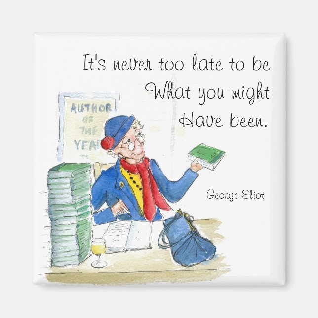 Imán con cita motivacional (Frente)