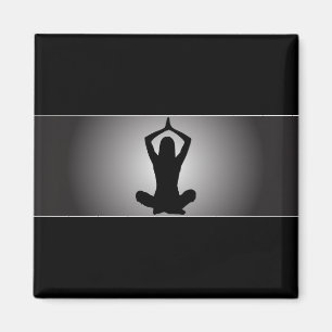 Imán con clase de la yoga