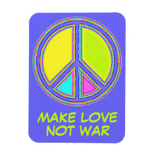Imán Con colores rellenados Firma PEACE 1