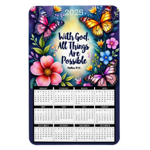 Imán Con Dios, Todas Las Cosas Son Posibles Calendario 