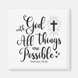 Imán Con Dios todas las cosas son posibles - Mateo 19:2