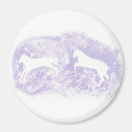 Imán con diseño de caballos