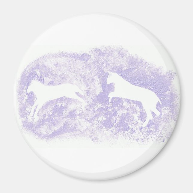 Imán con diseño de caballos (Frente)