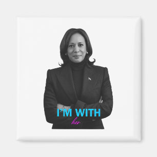 Imán Con Ella Kamala Vota Por 2024 Presidenta Kamala-ha