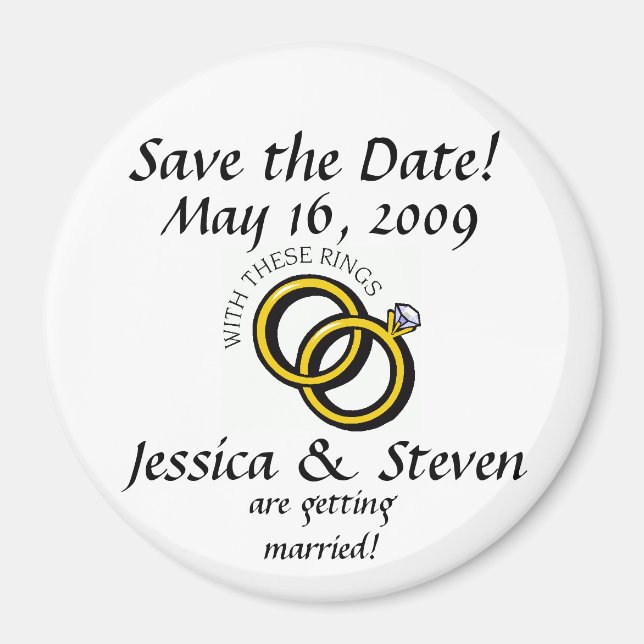 Imán Con estos anillos (Frente)