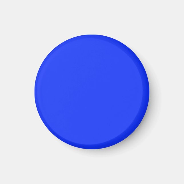 Imán con fondo azul brillante (Frente)