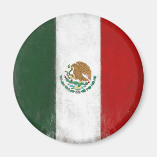 Imán con la bandera apenada de México