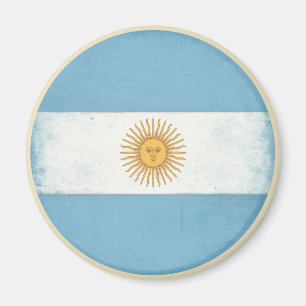 Imán con la bandera apenada del vintage de la