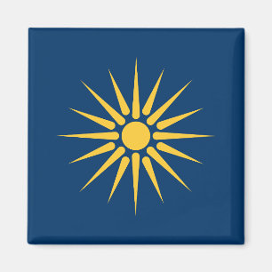 Imán con la bandera de Macedonia, Grecia