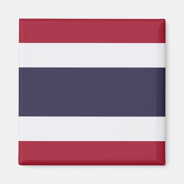Imán con la bandera de Tailandia (Frente)